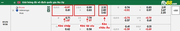 fb88-bảng kèo trận đấu Bryne vs Valerenga