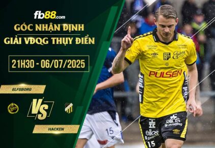 fb88-soi kèo Elfsborg vs Hacken