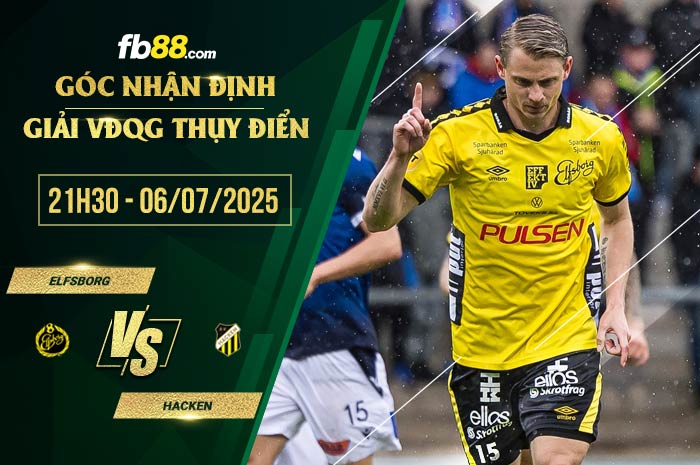 fb88-soi kèo Elfsborg vs Hacken