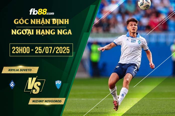 fb88-soi kèo Krylia Soveto vs Nizhny Novgorod