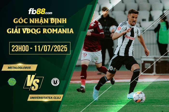 fb88-soi kèo Metaloglobus vs Universitatea Cluj