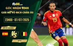 fb88-soi kèo Nữ Tây Ban Nha vs Nữ Bỉ
