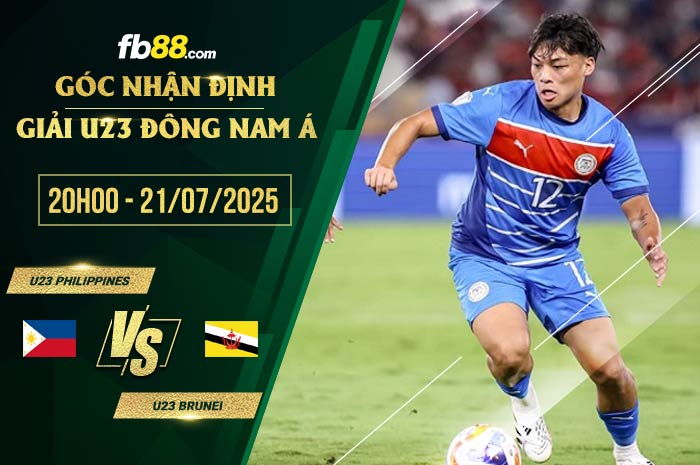 fb88-chi tiết kèo trận đấu U23 Philippines vs U23 Brunei
