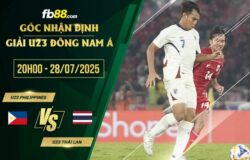 fb88-soi kèo U23 Philippines vs U23 Thái Lan