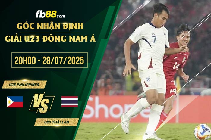 fb88-soi kèo U23 Philippines vs U23 Thái Lan