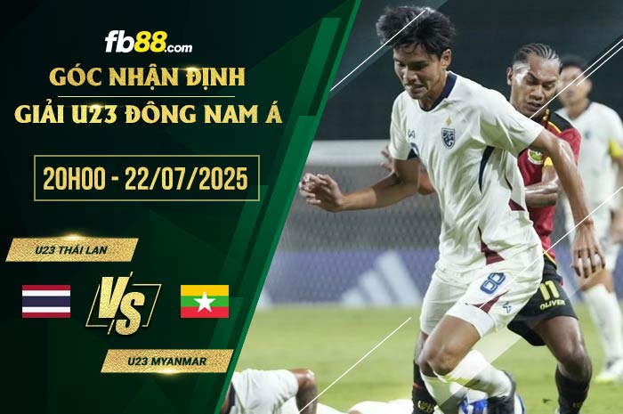 fb88-soi kèo U23 Thái Lan vs U23 Myanmar