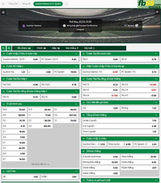 fb88-thong-so-tran-dau-Austria-Vienna-vs-Spaeri-25-07-2025