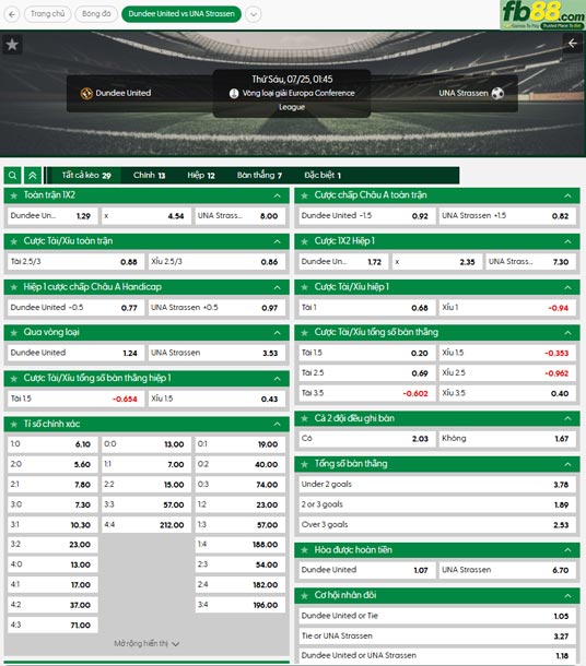 fb88-ty-le-tran-dau-Dundee-United-vs-UNA-Strassen-25-07-2025