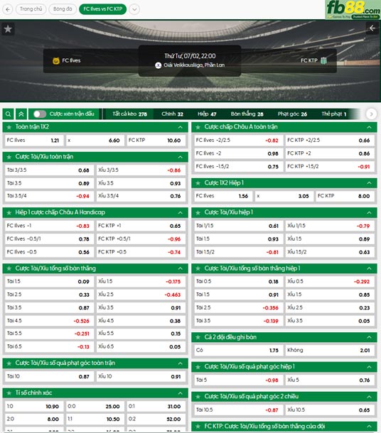 fb88-soi-keo-tran-dau-Ilves-Tampere-vs-KTP-02-07-2025