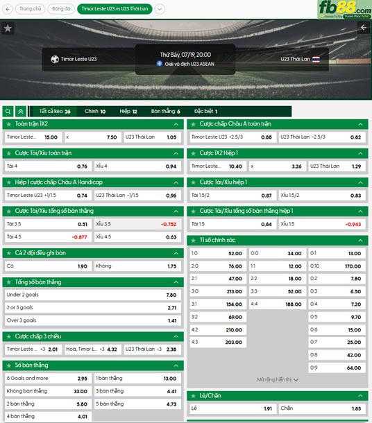 fb88-thong-so-tran-dau-U23-Dong-Timor-vs-U23-Thai-Lan-19-07-2025