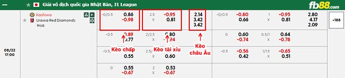 fb88-bảng kèo trận đấu Kashiwa Reysol vs Urawa Reds