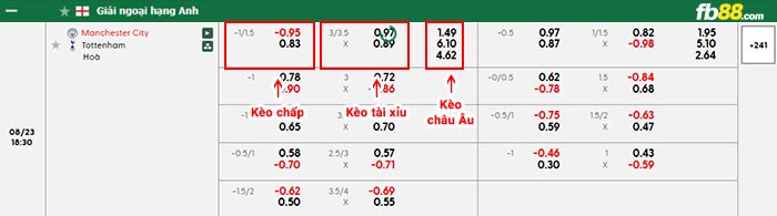 fb88-bảng kèo trận đấu Man City vs Tottenham