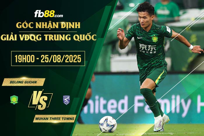 fb88-soi kèo Beijing Guoan vs Wuhan Three Towns