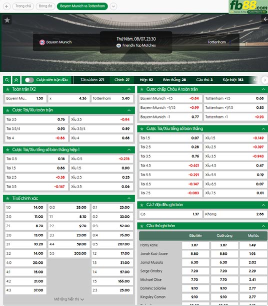 fb88-ty-le-tran-dau-Bayern-Munich-vs-Tottenham-08-08-2025