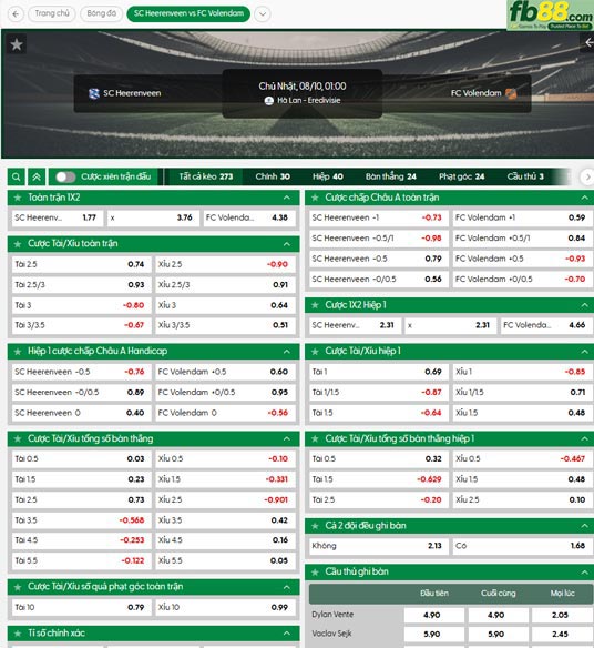 fb88-ty-le-tran-dau-Heerenveen-vs-Volendam-10-08-2025
