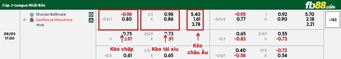 fb88-bảng kèo trận đấu Shonan Bellmare vs Sanfrecce Hiroshima