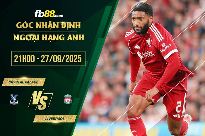 fb88-bảng kèo trận đấu Crystal Palace vs Liverpool