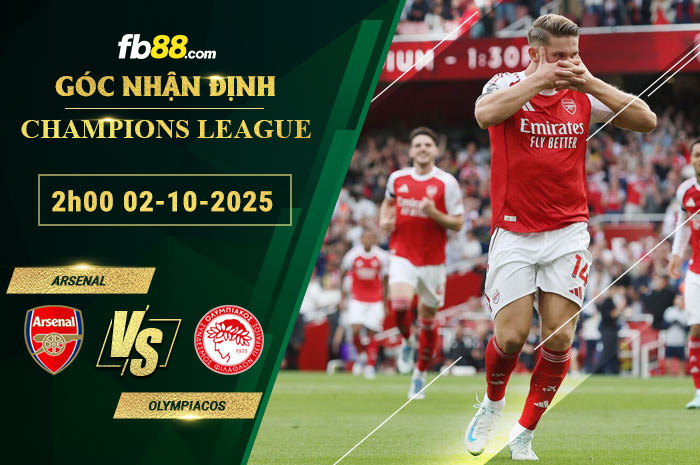 fb88-bang-keo-tran-dau-Arsenal-vs-Olympiacos-02-10-2025