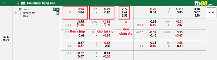 fb88-bảng kèo trận đấu Leeds vs Tottenham