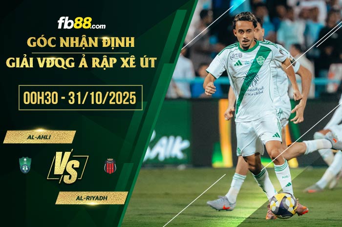 fb88-soi kèo Al-Ahli vs Al-Riyadh