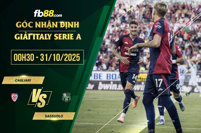 fb88-soi kèo Cagliari vs Sassuolo