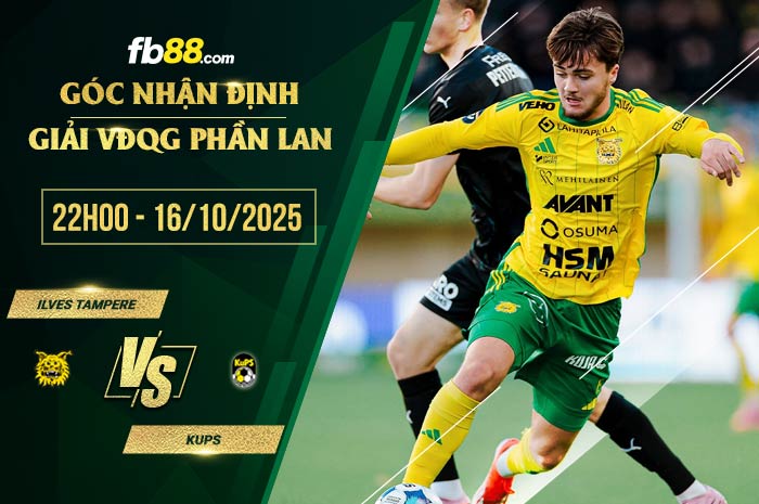 fb88-chi tiết kèo trận đấu Ilves Tampere vs KuPS