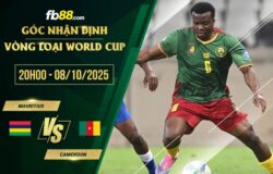 fb88-soi kèo Mauritius vs Cameroon