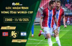 fb88-soi kèo Na Uy vs Israel