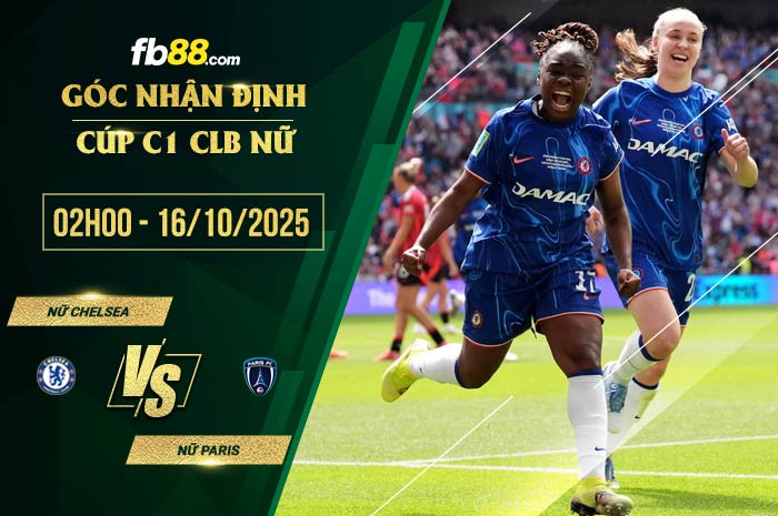 fb88-soi kèo Nữ Chelsea vs Nữ Paris