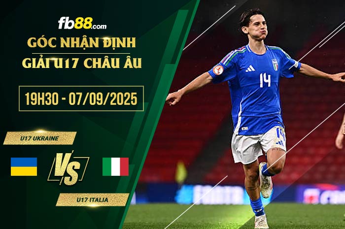 fb88-soi kèo U17 Ukraine vs U17 Italia