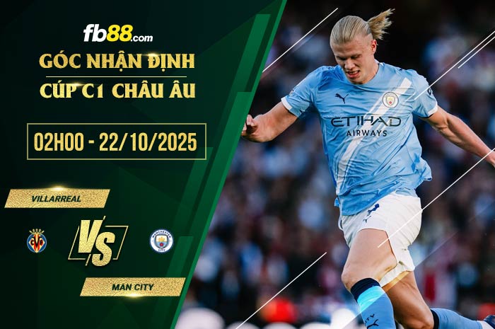 fb88-soi kèo Villarreal vs Man City