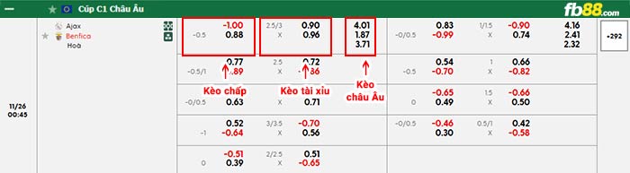fb88-bảng kèo trận đấu Ajax vs Benfica