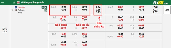 fb88-bảng kèo trận đấu Everton vs Fulham