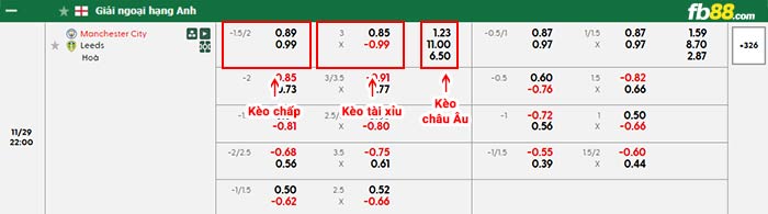 fb88-bảng kèo trận đấu Man City vs Leeds
