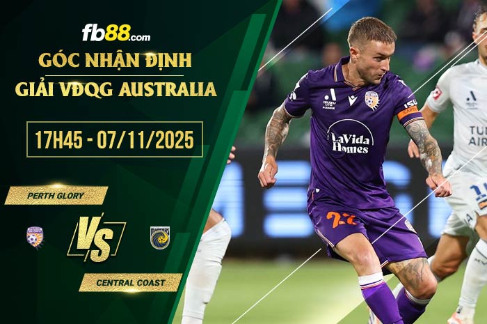 fb88-soi kèo Perth Glory vs Central Coast