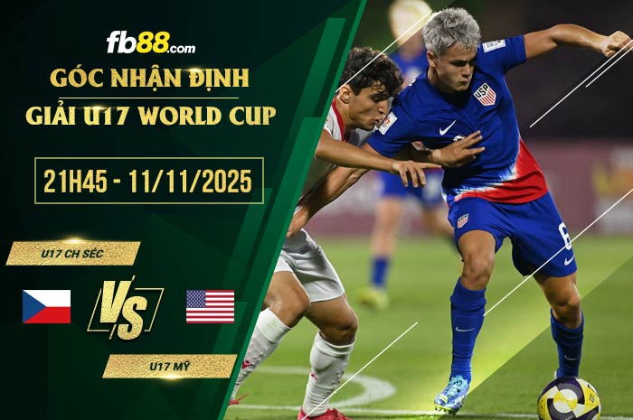 fb88-soi kèo U17 CH Séc vs U17 Mỹ