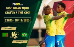 fb88-soi kèo U17 Zambia vs U17 Brazil