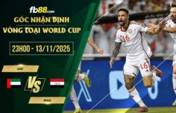fb88-soi kèo UAE vs Iraq