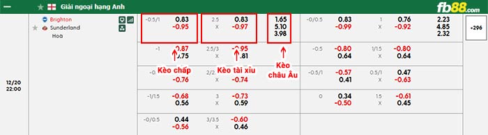 fb88-bảng kèo trận đấu Brighton vs Sunderland