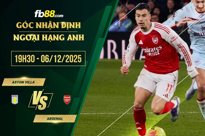 fb88-soi kèo Aston Villa vs Arsenal