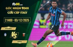 fb88-soi kèo Atalanta vs Genoa