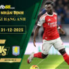 fb88-soi-keo-tran-dau-Arsenal-vs-Aston-Villa-31-12-2025