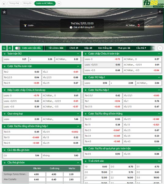 fb88-ty-le-tran-dau-Lazio-vs-AC-Milan-05-12-2025