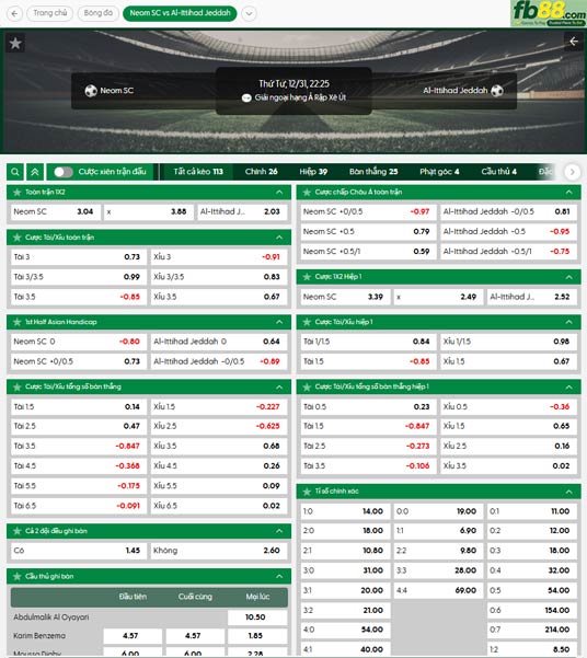 fb88-ty-le-tran-dau-Neom-Sports-vs-Al-Ittihad-31-12-2025