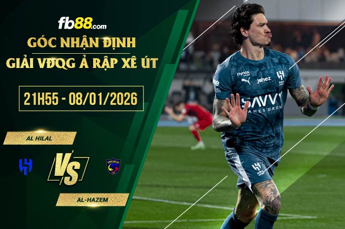 fb88-soi kèo Al Hilal vs Al-Hazem