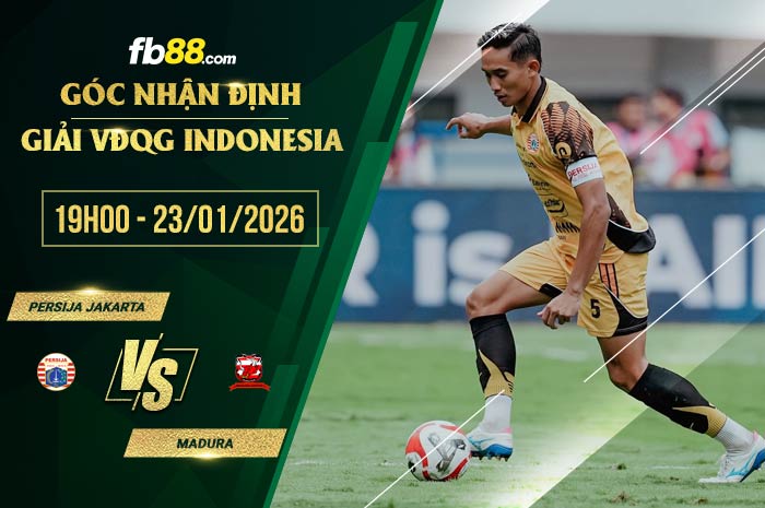 fb88-soi kèo Persija Jakarta vs Madura