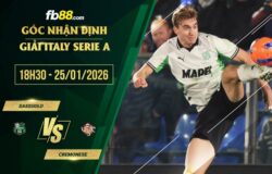 fb88-soi kèo Sassuolo vs Cremonese