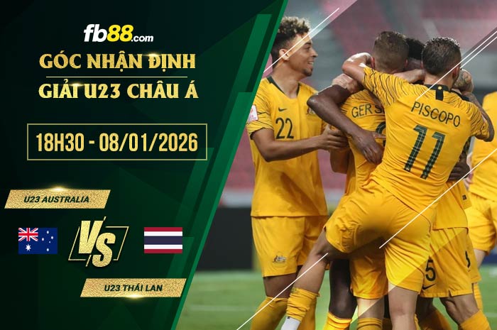 fb88-soi kèo U23 Australia vs U23 Thái Lan