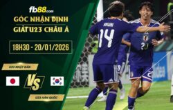 fb88-soi kèo U23 Nhật Bản vs U23 Hàn Quốc