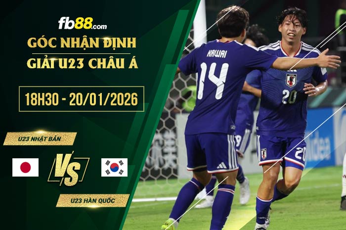 fb88-soi kèo U23 Nhật Bản vs U23 Hàn Quốc